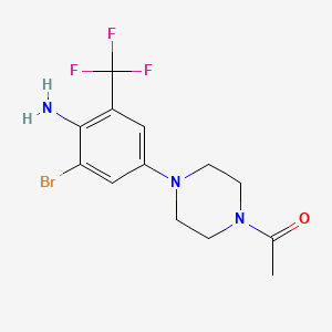 4-(4-Acetylpiperazin-1-yl)-2-bromo-6-(trifluoromethyl)aniline