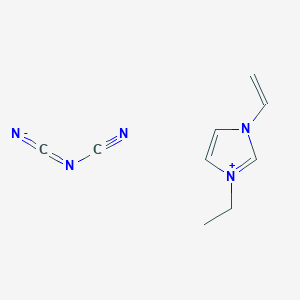 molecular formula C9H11N5 B12857943 1-Allyl-3-ethylimidazolium dicyanamide 