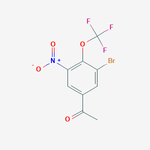 1-[3-bromo-5-nitro-4-(trifluoromethoxy)phenyl]ethanone