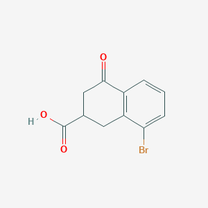 8-Bromo-4-oxo-1,2,3,4-tetrahydronaphthalene-2-carboxylic acid