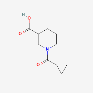 molecular formula C10H15NO3 B1285823 1-(Cyclopropylcarbonyl)piperidine-3-carboxylic acid CAS No. 926198-16-5