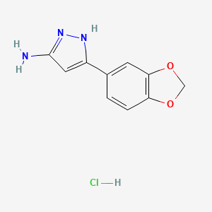 3-(Benzo[d][1,3]dioxol-5-yl)-1H-pyrazol-5-amine hydrochloride