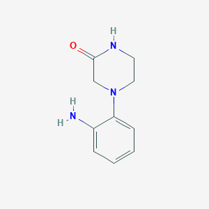 molecular formula C10H13N3O B1285826 4-(2-Aminophenyl)piperazin-2-one CAS No. 926199-99-7
