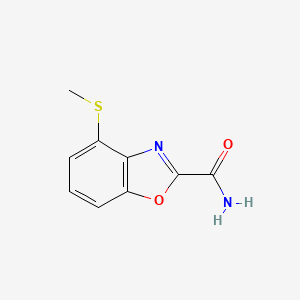 4-(Methylthio)benzo[d]oxazole-2-carboxamide