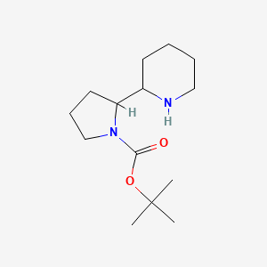molecular formula C14H26N2O2 B1285837 Tert-butyl 2-(piperidin-2-yl)pyrrolidine-1-carboxylate CAS No. 929974-16-3