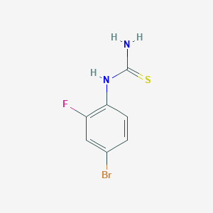 molecular formula C7H6BrFN2S B1285841 1-(4-Bromo-2-fluorophenyl)thiourea CAS No. 930396-07-9