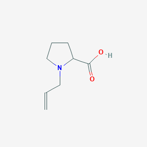 molecular formula C8H13NO2 B1285857 1-Allylpyrrolidine-2-carboxylic acid CAS No. 678988-13-1