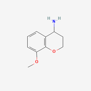 molecular formula C10H13NO2 B1285874 8-Methoxychroman-4-amine CAS No. 747390-79-0