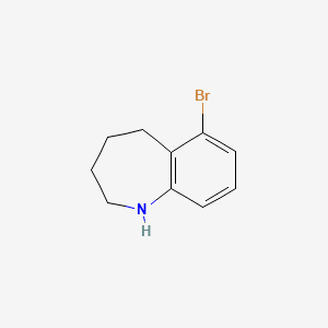 molecular formula C10H12BrN B1285876 6-Bromo-2,3,4,5-tetrahydro-1H-1-benzazepine CAS No. 939759-12-3