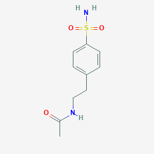 molecular formula C10H14N2O3S B128588 N-{2-[4-(氨磺酰)苯基]乙基}乙酰胺 CAS No. 41472-49-5
