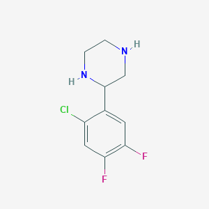 2-(2-Chloro-4,5-difluorophenyl)piperazine