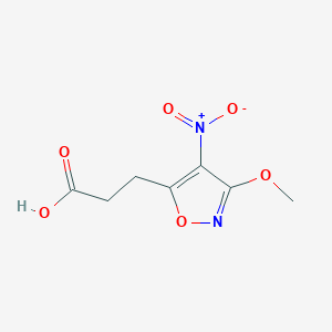 3-(3-Methoxy-4-nitro-1,2-oxazol-5-yl)propanoic acid