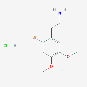 molecular formula C10H15BrClNO2 B1285916 2-(2-溴-4,5-二甲氧苯基)乙胺盐酸盐 CAS No. 103275-23-6