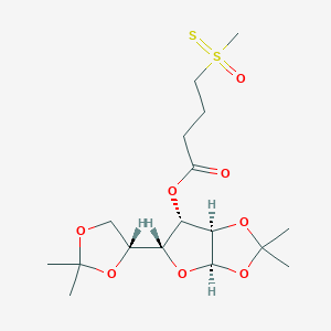 (3AR,5R,6S,6aR)-5-((R)-2,2-dimethyl-1,3-dioxolan-4-yl)-2,2-dimethyltetrahydrofuro[2,3-d][1,3]dioxol-6-yl 4-(methylsulfonothioyl)butanoate