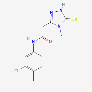 N-(3-Chloro-4-methyl-phenyl)-2-(5-mercapto-4-methyl-4H-[1,2,4]triazol-3-yl)-acetamide