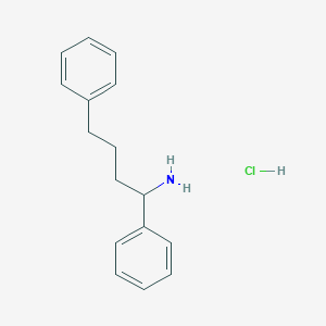molecular formula C16H20ClN B1285919 1,4-Diphenylbutan-1-amine hydrochloride CAS No. 74533-88-3