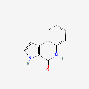 molecular formula C11H8N2O B12859200 3,5-Dihydropyrrolo[2,3-c]quinolin-4-one 