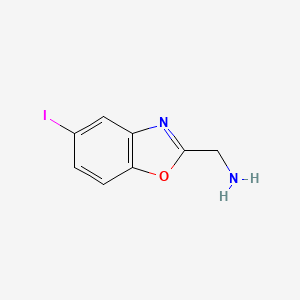 2-(Aminomethyl)-5-iodobenzo[d]oxazole