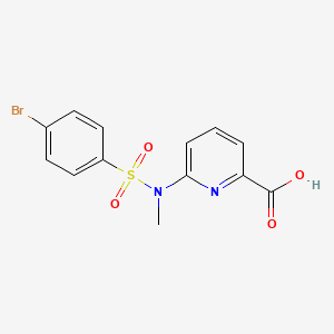 6-[(4-bromophenyl)sulfonyl-methyl-amino]pyridine-2-carboxylic Acid