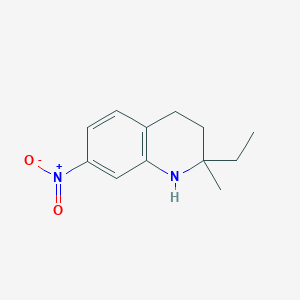 2-Ethyl-2-methyl-7-nitro-1,2,3,4-tetrahydro-quinoline