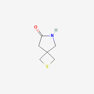 molecular formula C6H9NOS B12859259 2-Thia-6-azaspiro[3.4]octan-7-one 