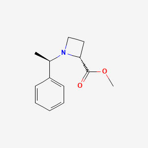 Methyl (2R)-1-[(1R)-1-phenylethyl]azetidine-2-carboxylate