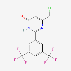 6-(Chloromethyl)-2-[3,5-di(trifluoromethyl)phenyl]pyrimidin-4-ol