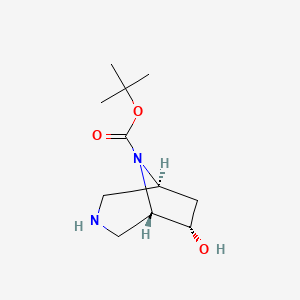 tert-Butyl (1S,5S,6S)-6-hydroxy-3,8-diazabicyclo[3.2.1]octane-8-carboxylate