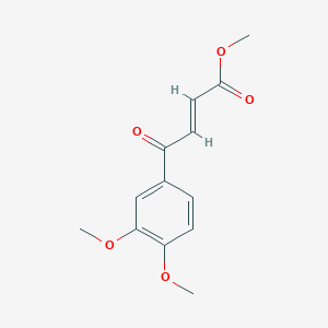 molecular formula C13H14O5 B12859321 Methyl (2E)-4-(3,4-Dimethoxyphenyl)-4-oxobut-2-enoate 