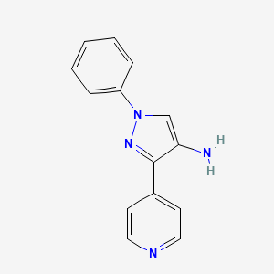 1-Phenyl-3-(pyridin-4-yl)-1H-pyrazol-4-amine