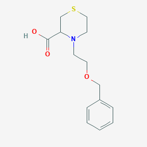 4-[2-(Benzyloxy)ethyl]thiomorpholine-3-carboxylic acid