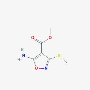 Methyl 5-amino-3-(methylthio)isoxazole-4-carboxylate