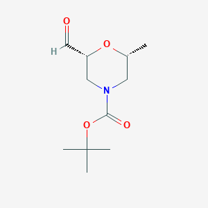 tert-Butyl (2R,6R)-2-formyl-6-methylmorpholine-4-carboxylate