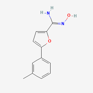 N-hydroxy-5-(m-tolyl)furan-2-carboximidamide