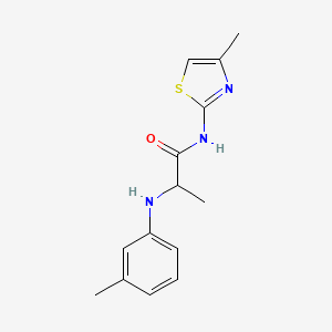 N-(4-Methyl-thiazol-2-yl)-2-m-tolylamino-propionamide