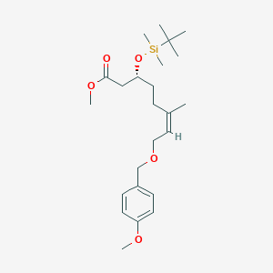 (R,Z)-methyl 3-((tert-butyldimethylsilyl)oxy)-8-((4-methoxybenzyl)oxy)-6-methyloct-6-enoate