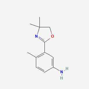 3-(4,4-Dimethyl-4,5-dihydro-1,3-oxazol-2-yl)-4-methylaniline