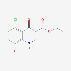 Ethyl 5-chloro-8-fluoro-4-hydroxyquinoline-3-carboxylate