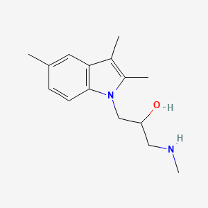 1-Methylamino-3-(2,3,5-trimethyl-indol-1-yl)-propan-2-ol