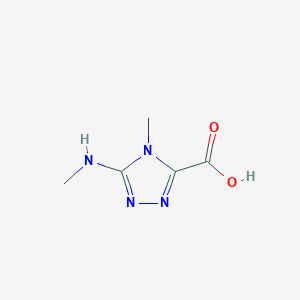 4-Methyl-5-(methylamino)-4H-1,2,4-triazole-3-carboxylic acid