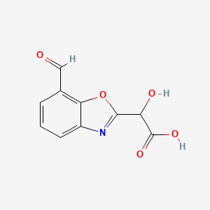 2-(Carboxy(hydroxy)methyl)benzo[d]oxazole-7-carboxaldehyde