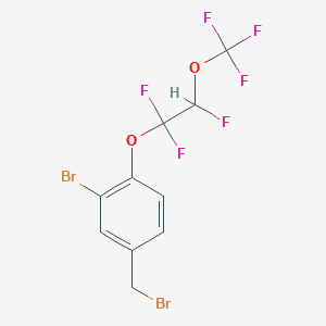 3-Bromo-4-[1,1,2-trifluoro-2-(trifluoromethoxy)ethoxy]benzyl bromide