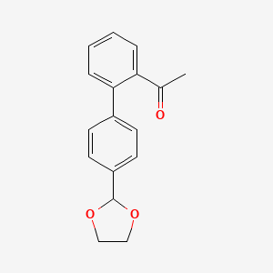 1-[4'-(1,3-Dioxolan-2-yl)[1,1'-biphenyl]-2-yl] ethanone