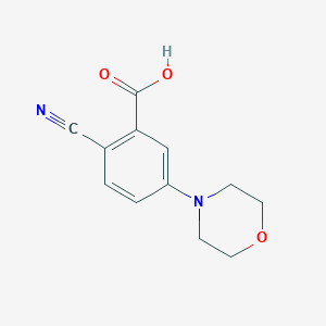 5-Morpholino-2-cyanobenzoic acid