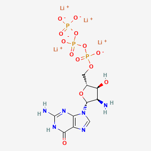 tetralithium;[[[(2R,3S,4R,5R)-4-amino-5-(2-amino-6-oxo-1H-purin-9-yl)-3-hydroxyoxolan-2-yl]methoxy-oxidophosphoryl]oxy-oxidophosphoryl] phosphate