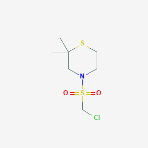 4-Chloromethanesulfonyl-2,2-dimethylthiomorpholine