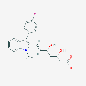 B128597 methyl (E)-7-[3-(4-fluorophenyl)-1-propan-2-ylindol-2-yl]-3,5-dihydroxyhept-6-enoate CAS No. 202479-37-6