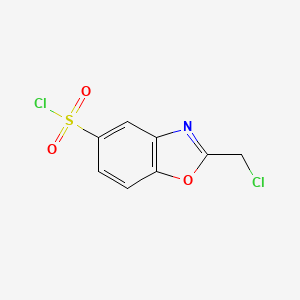 2-(Chloromethyl)benzo[d]oxazole-5-sulfonyl chloride