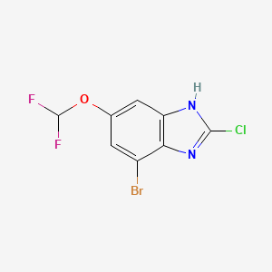 4-Bromo-2-chloro-6-(difluoromethoxy)-1H-benzimidazole