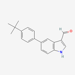 5-(4-Tert-butylphenyl)-1H-indole-3-carbaldehyde